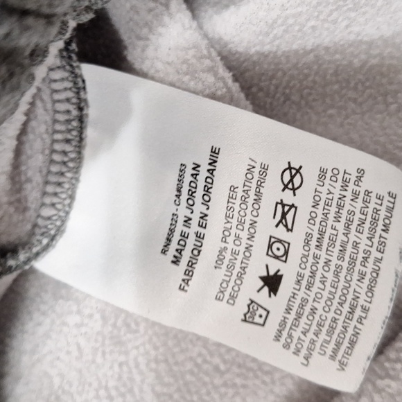 Nike dri fit fleece warmup drawstring pants sweatpants - XL 14/16 - gray silver - Picture 7 of 10